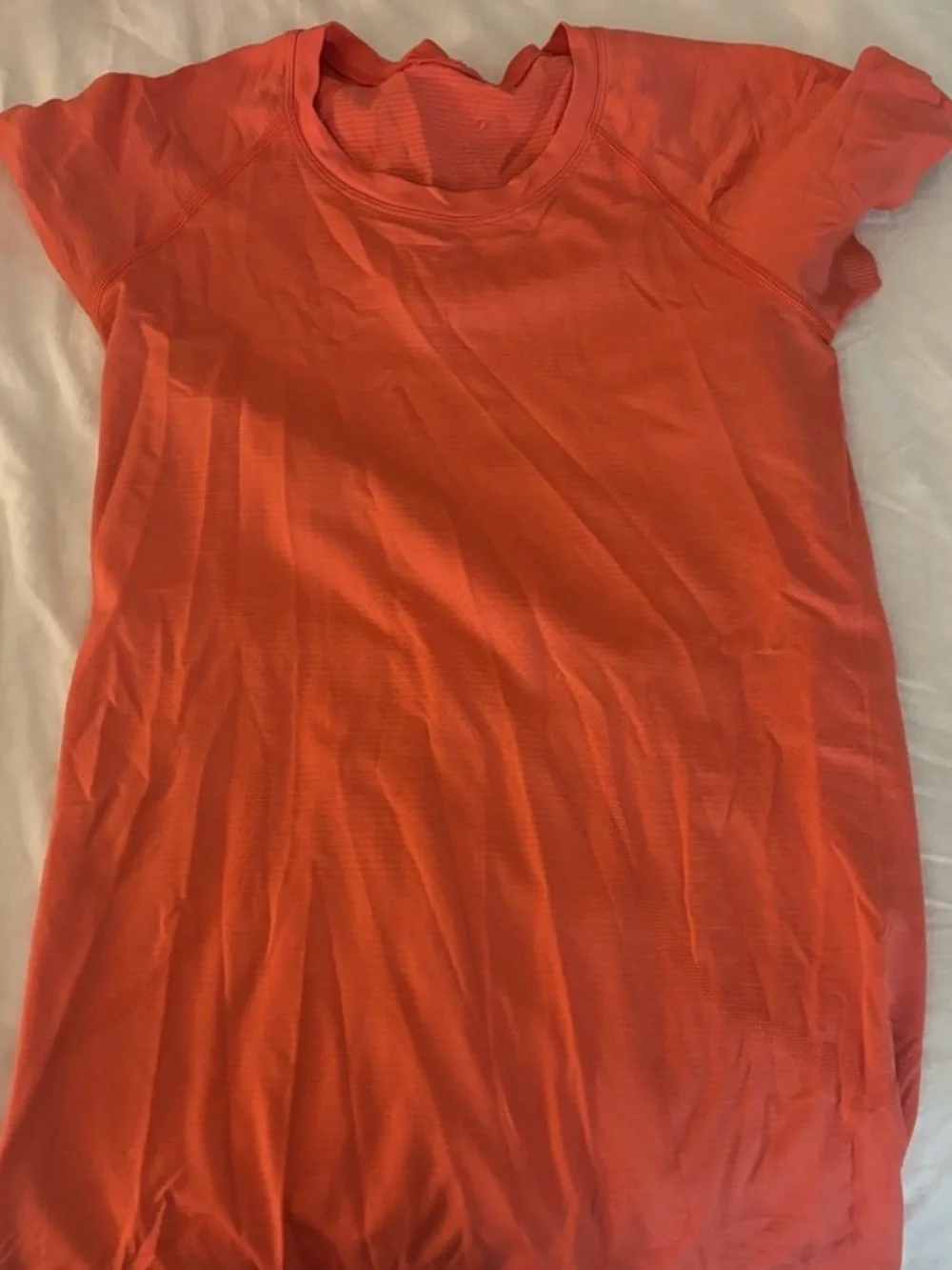 lululemon athletica Women's Short Sleeve Tee in Bright Orange!! OPEN TO OFFERS